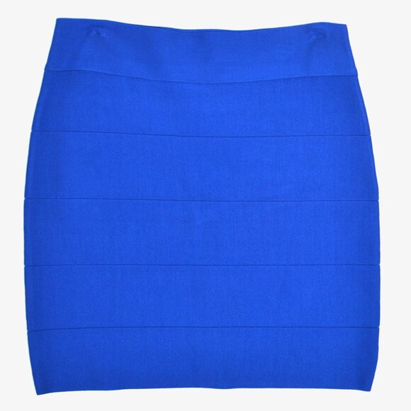 BEBE Blue Bandage Skirt, L - Picture 1 of 1